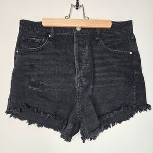 Wild Fable High Rise Denim Shorts Black size 12
